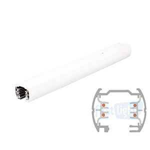 Ivela 3 Phasen Aufbauschiene rund weiß